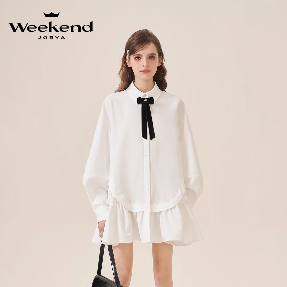 Платье JORYAweekend Длинное платье с длинными рукавами для женщин - изображение 4