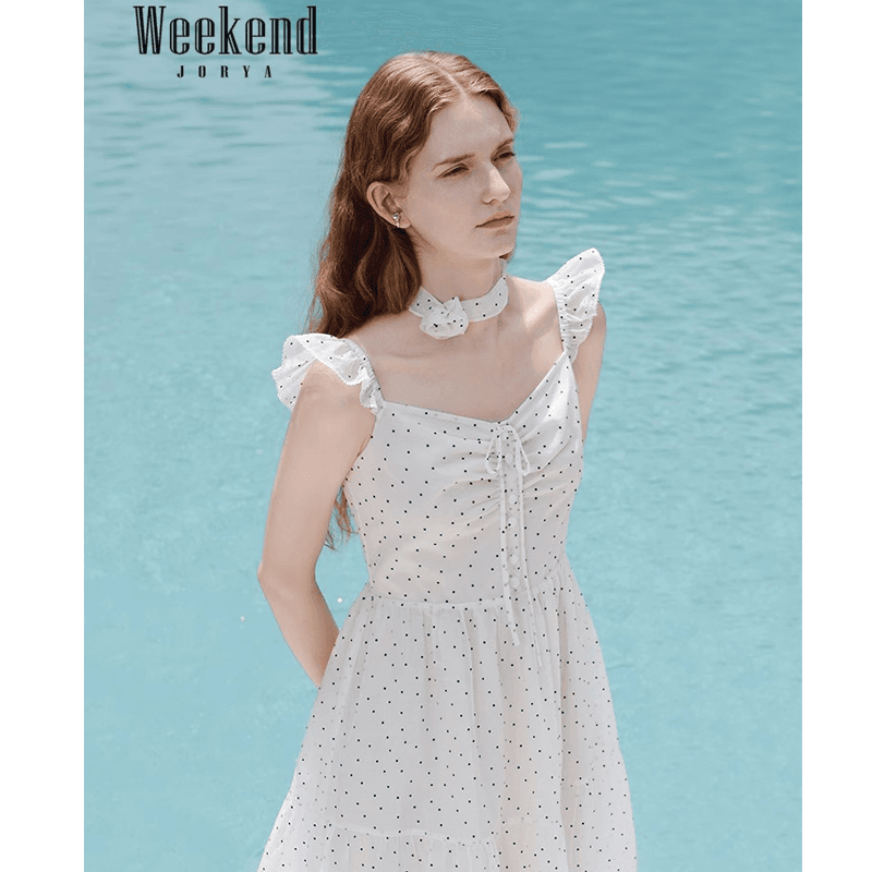 Платье JORYAweekend Короткое платье с короткими рукавами для женщин - изображение 4