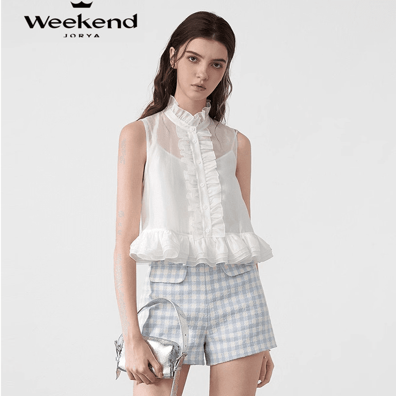Шорты JORYAweekend Повседневные шорты женские синие - изображение 4