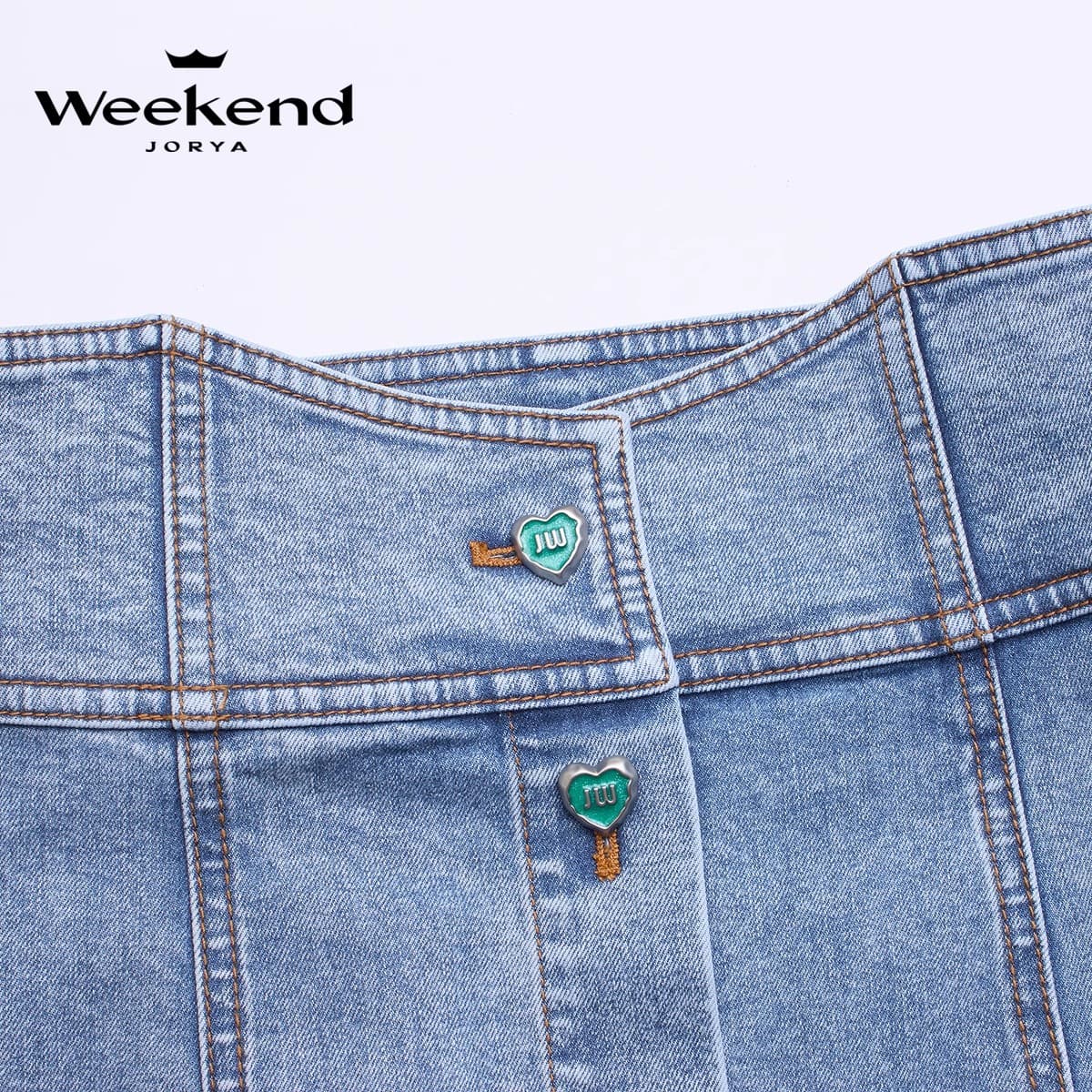 JORYAweekend Джинсовая длинная юбка для женщин - изображение 4