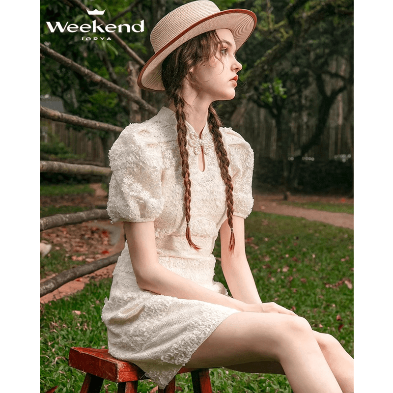 Платье JORYAweekend Короткий Sleeved Платье Женские - изображение 5