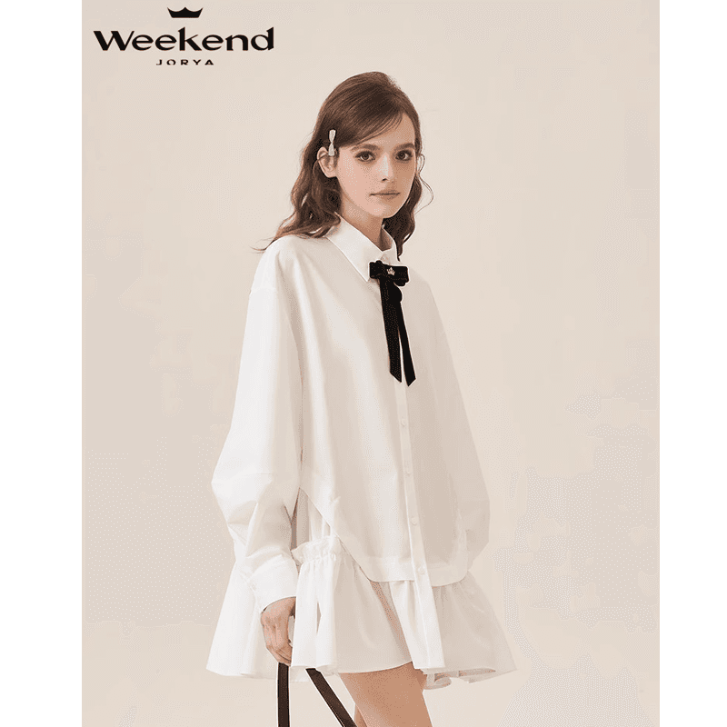 Платье JORYAweekend Длинное платье с длинными рукавами для женщин - изображение 3