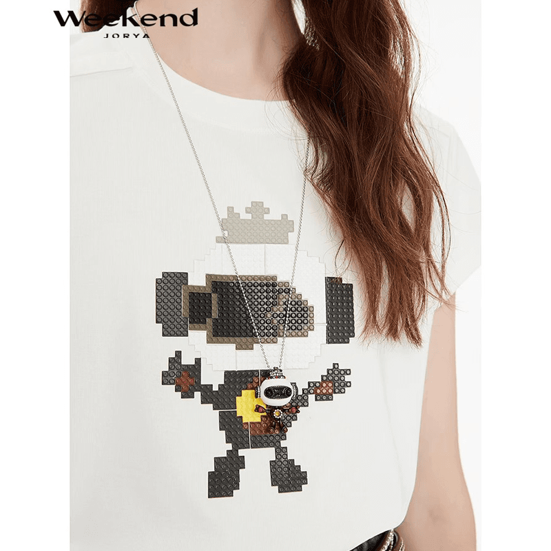 Футболка JORYAweekend T-рубашка Женская Белая - изображение 4