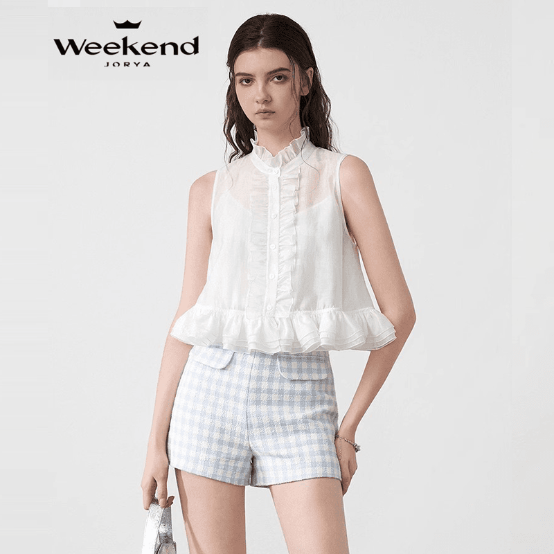 Шорты JORYAweekend Повседневные шорты женские синие - изображение 2