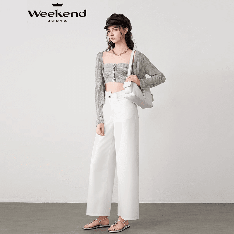 Джинсы JORYAweekend Джинсы Женские Белые - изображение 4