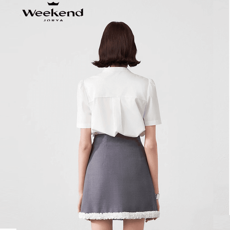 Юбка JORYAweekend Повседневные короткие юбки женские серые - изображение 1