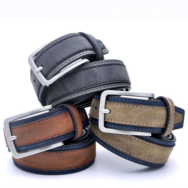 Ремень JEANSWEST Пояса из кожи PU (полиуретан) мужской 3,5 см - изображение 2