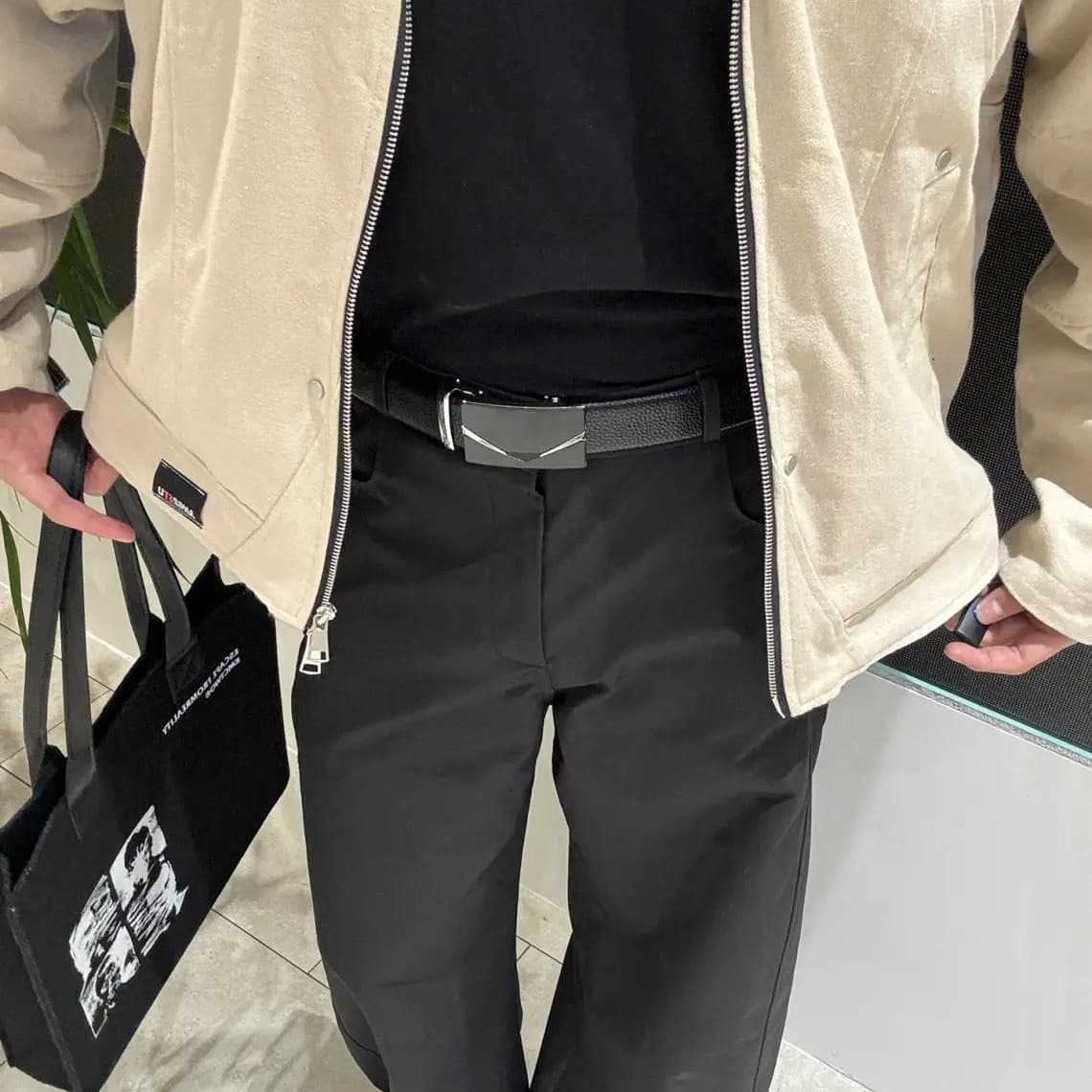 Ремень JEANSWEST Пояса из кожи PU (полиуретан) мужской 3,5 см - изображение 4