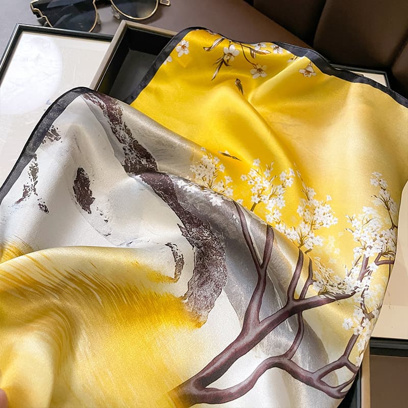 Платок JEANSWEST Шарфы из шелка Mulberry для женщин - изображение 4