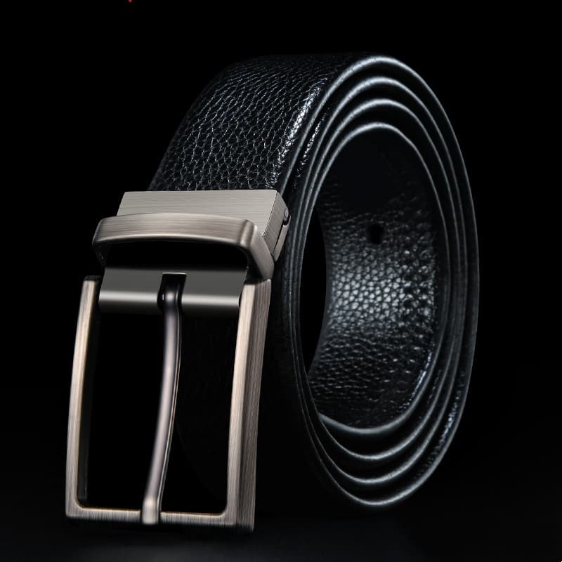 Ремень JEANSWEST Мужские ремни из спилкового коровьего кожи ширина 3,3 см - изображение 4