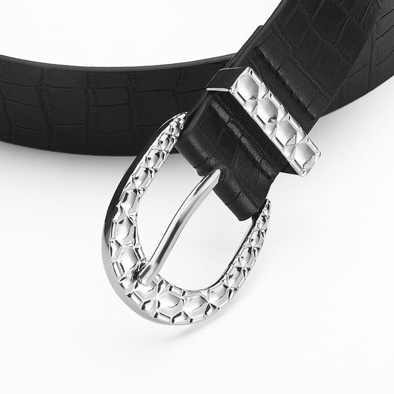 Ремень JEANSWEST ПУ (полиуретан) Искусственная кожа Ремни Унисекс 3,3 см - изображение 3