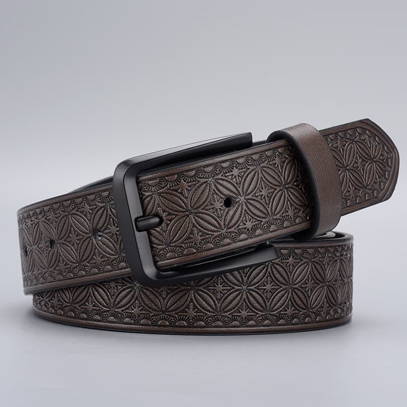 Ремень JEANSWEST Пояса из кожи PU (полиуретан) мужской 3,5 см - изображение 2