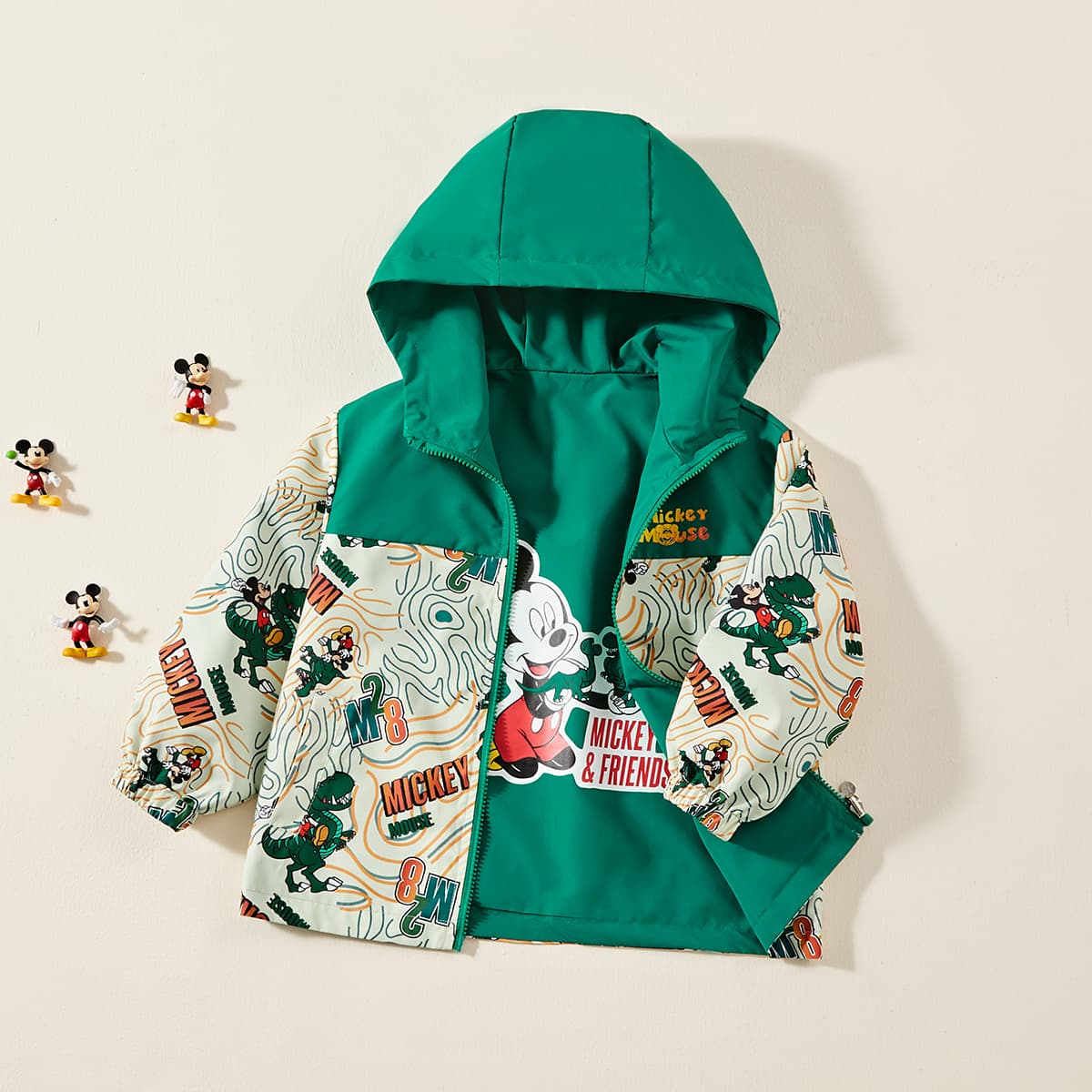 Disney Пальто Mickey Mouse 2026 Весенний Летний Сезон Зеленый Детский - изображение 4