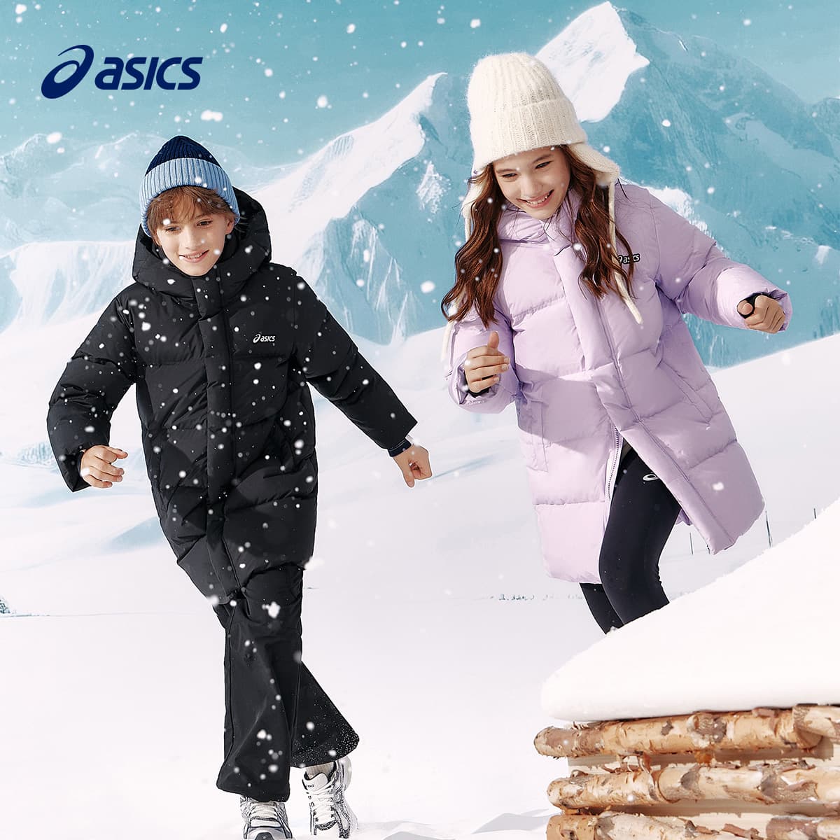 asics 9000 Черный Kids Пуховики - изображение 3