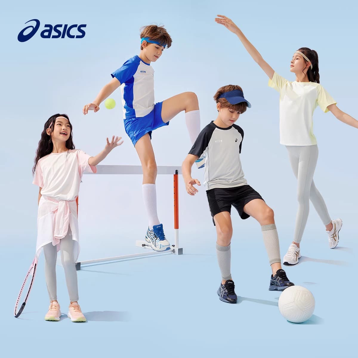 Asics Спортивная майка SS25 Asics синяя для детей - изображение 2