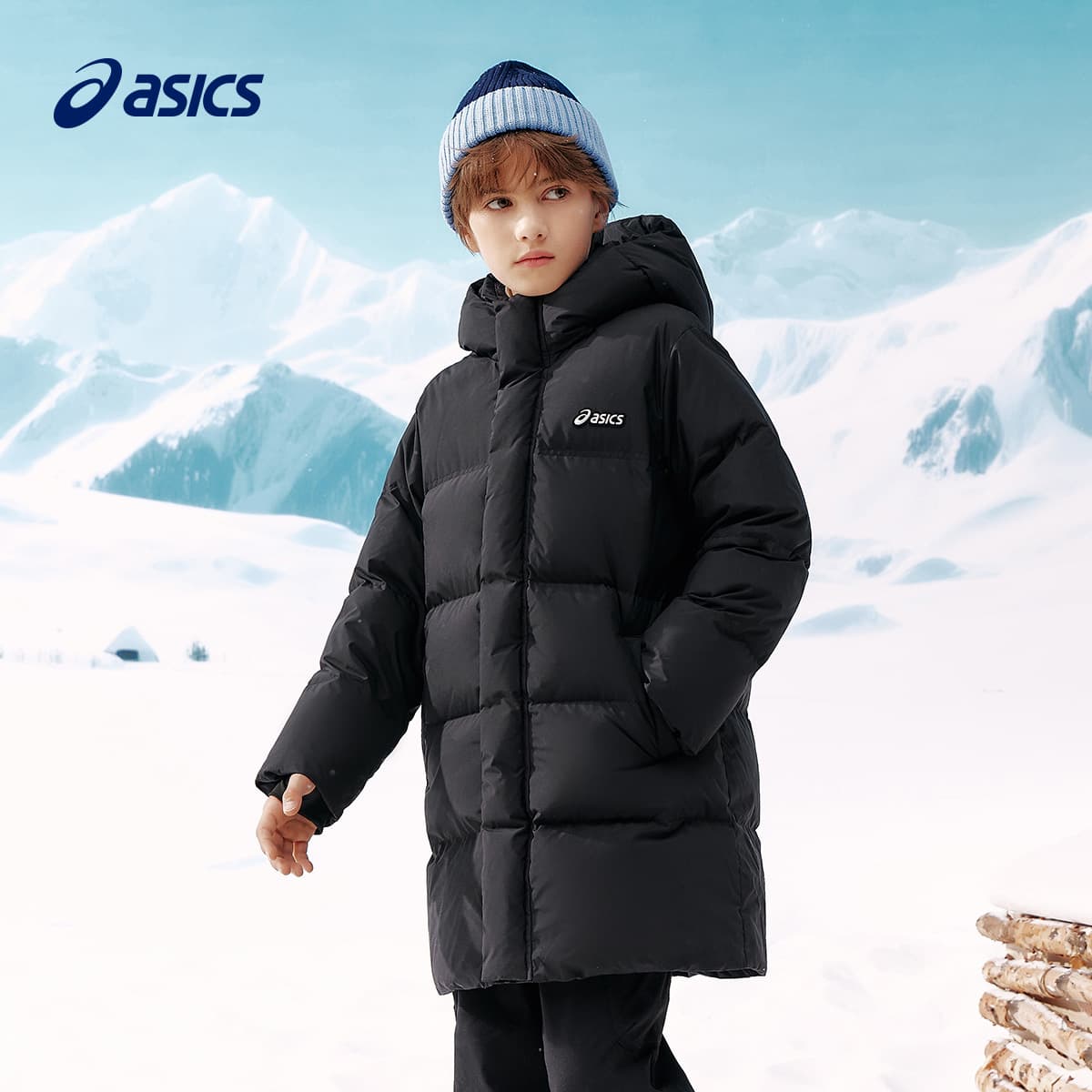 asics 9000 Черный Kids Пуховики - изображение 2