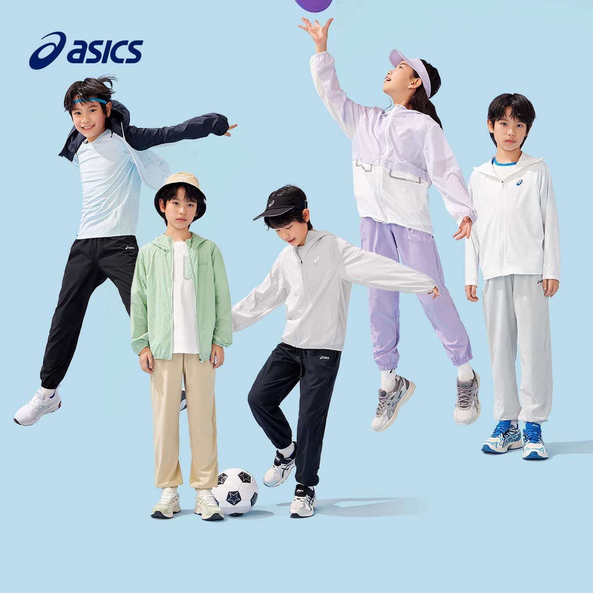 Asics Sports Performance Full Length Брюки Лето Детский Хаки - изображение 7