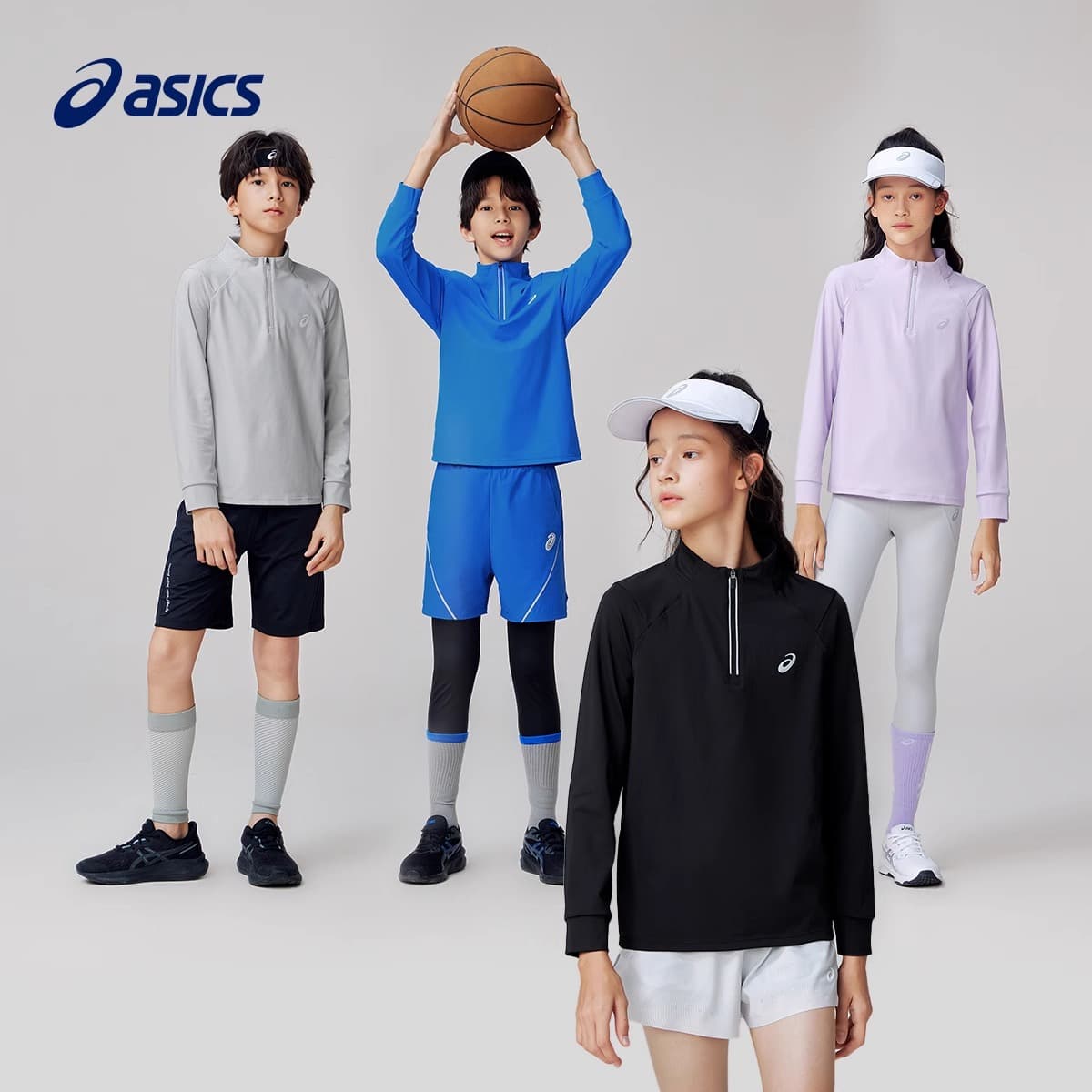 ASICS T-Shirt Sports Performance Светло-Серый Детский - изображение 2