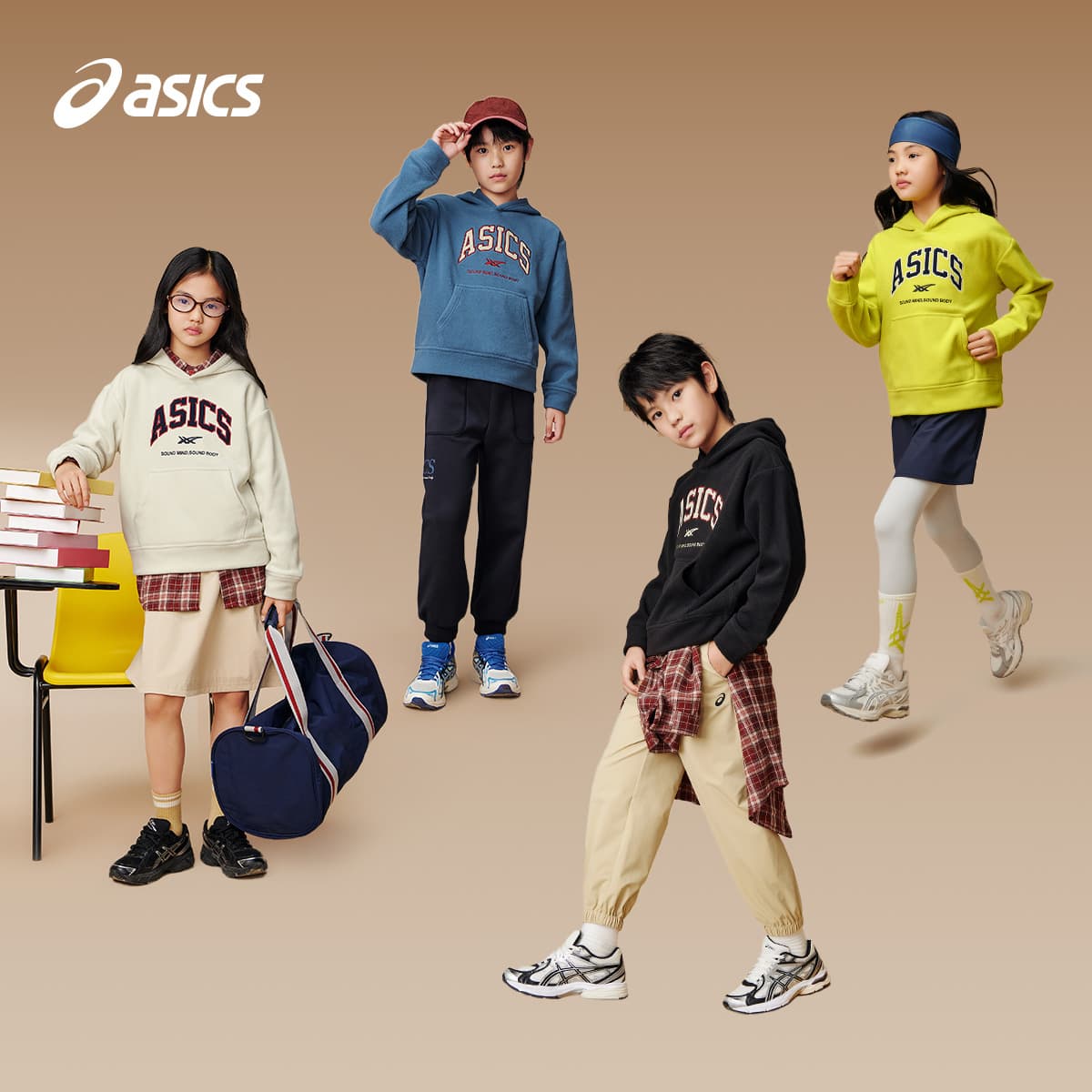 ASICS Толстовка в стиле худи Sports Performance для подростков - изображение 2