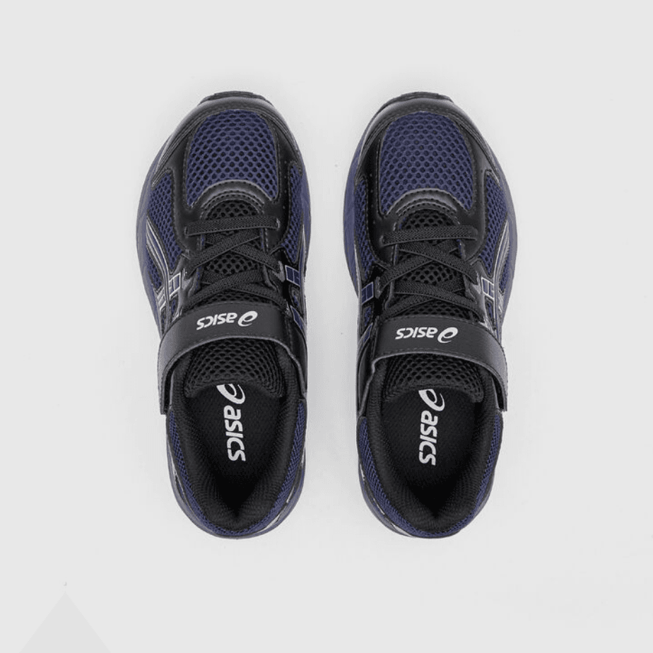 Кроссовки ASICS RUNNING KIDS Low Топ Детские беговые кроссовки Синий черный Детский - изображение 4
