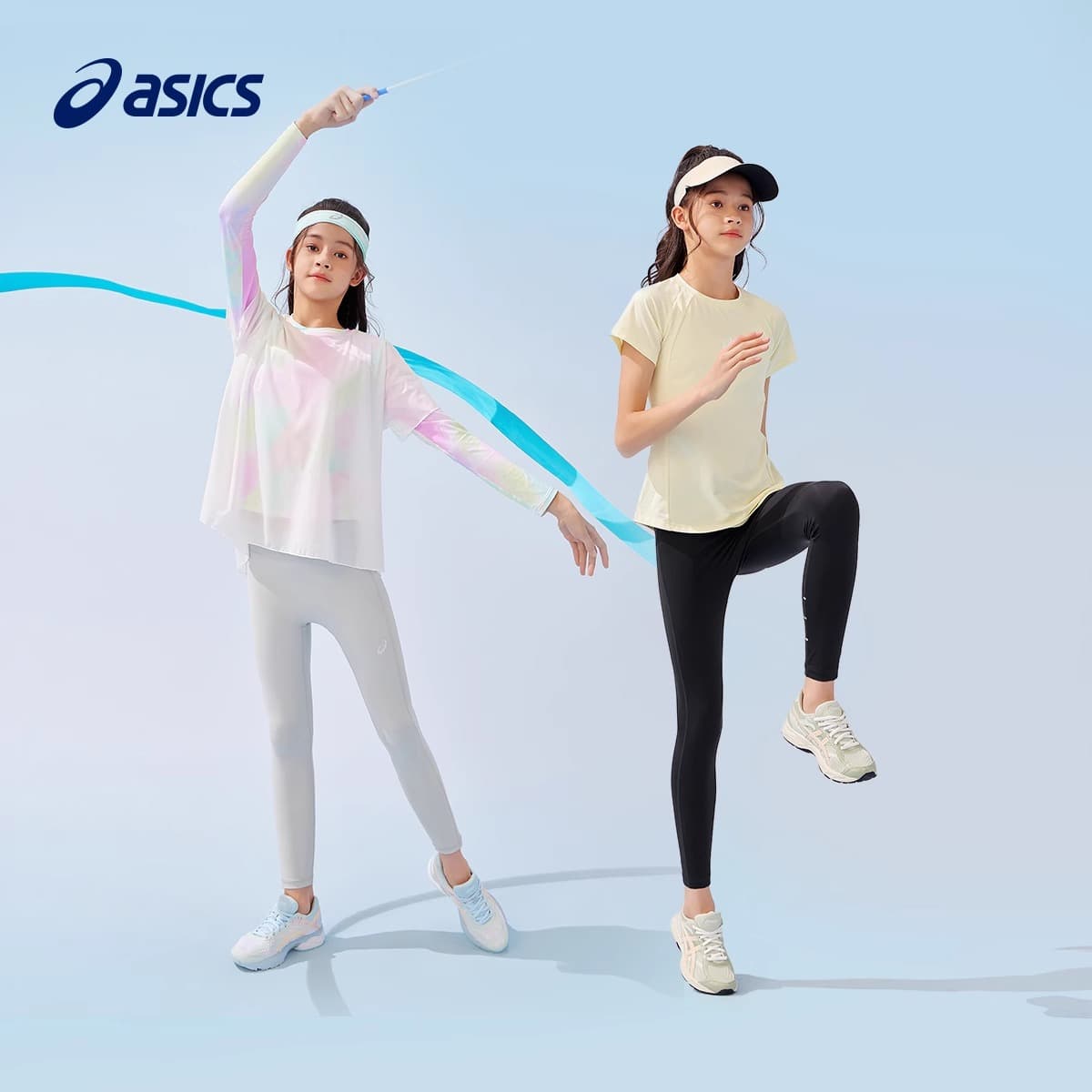 asics Леггинсы Sports Performance Детский Серый - изображение 3