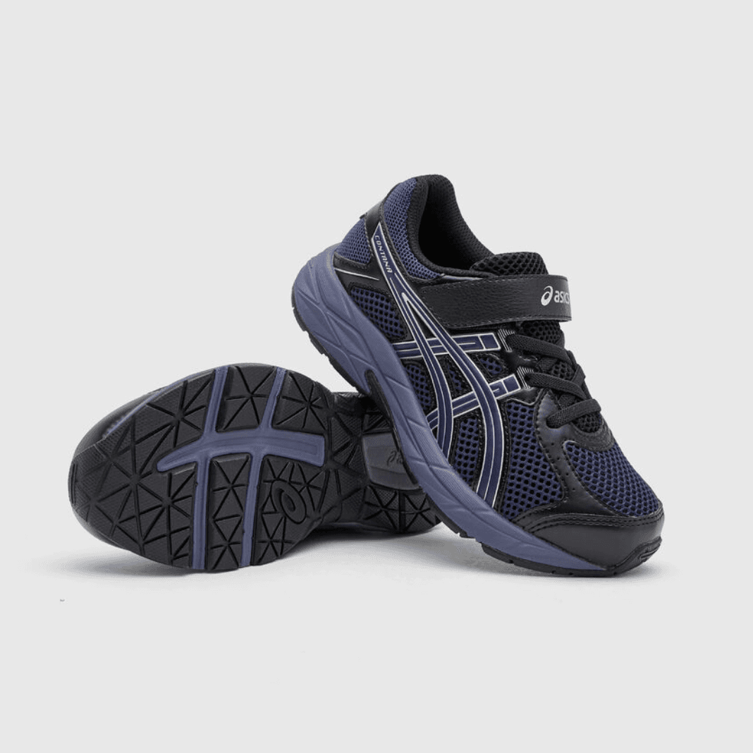 Кроссовки ASICS RUNNING KIDS Low Топ Детские беговые кроссовки Синий черный Детский - изображение 6