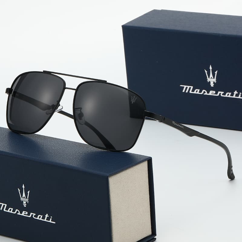 Солнцезащитные очки Maserati Metal Aviator Sunglasses Unisex Мазерати Металлические Солнцезащитные Очки Aviators Унисекс - изображение 3