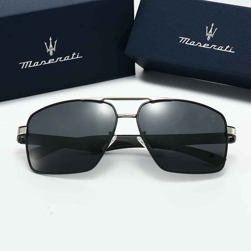 Солнцезащитные очки Maserati Metal Aviator Sunglasses Unisex Мазерати Металлические Солнцезащитные Очки Aviators Унисекс - изображение 3