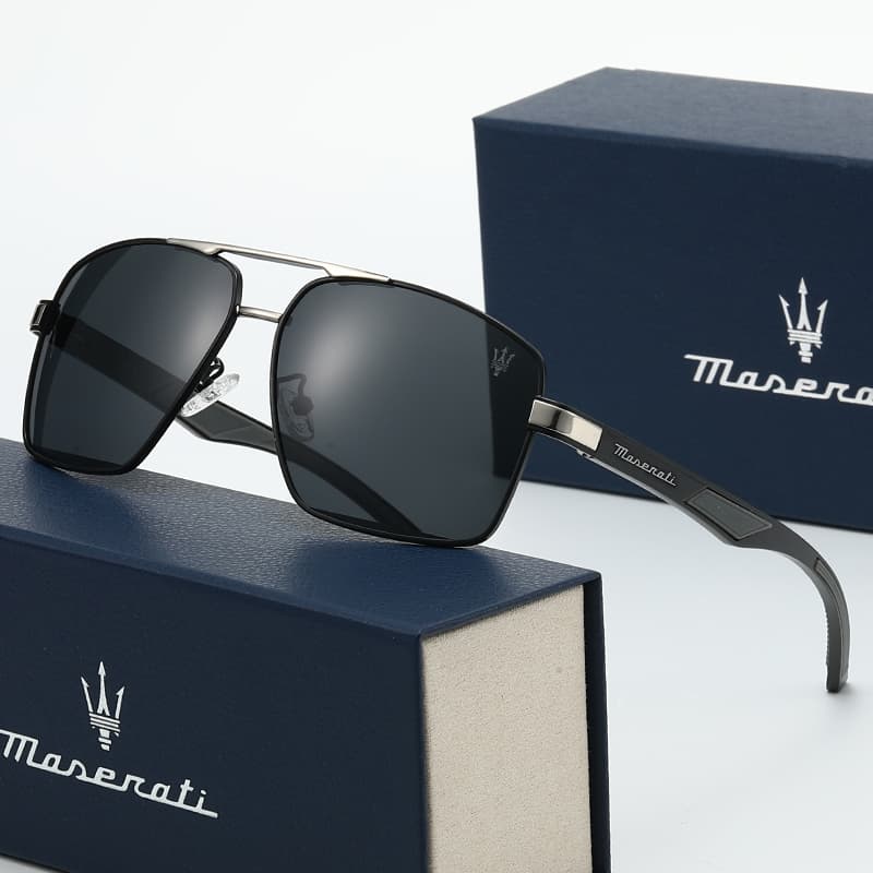 Солнцезащитные очки Maserati Metal Aviator Sunglasses Unisex Мазерати Металлические Солнцезащитные Очки Aviators Унисекс - изображение 2