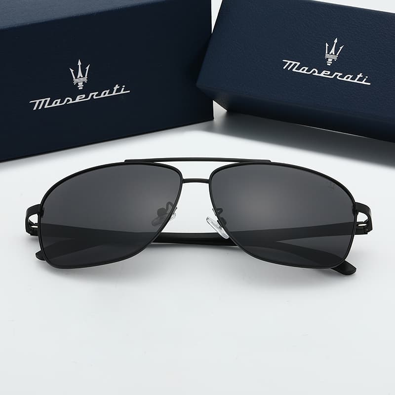 Солнцезащитные очки Maserati Metal Aviator Sunglasses Unisex Мазерати Металлические Солнцезащитные Очки Aviators Унисекс - изображение 2