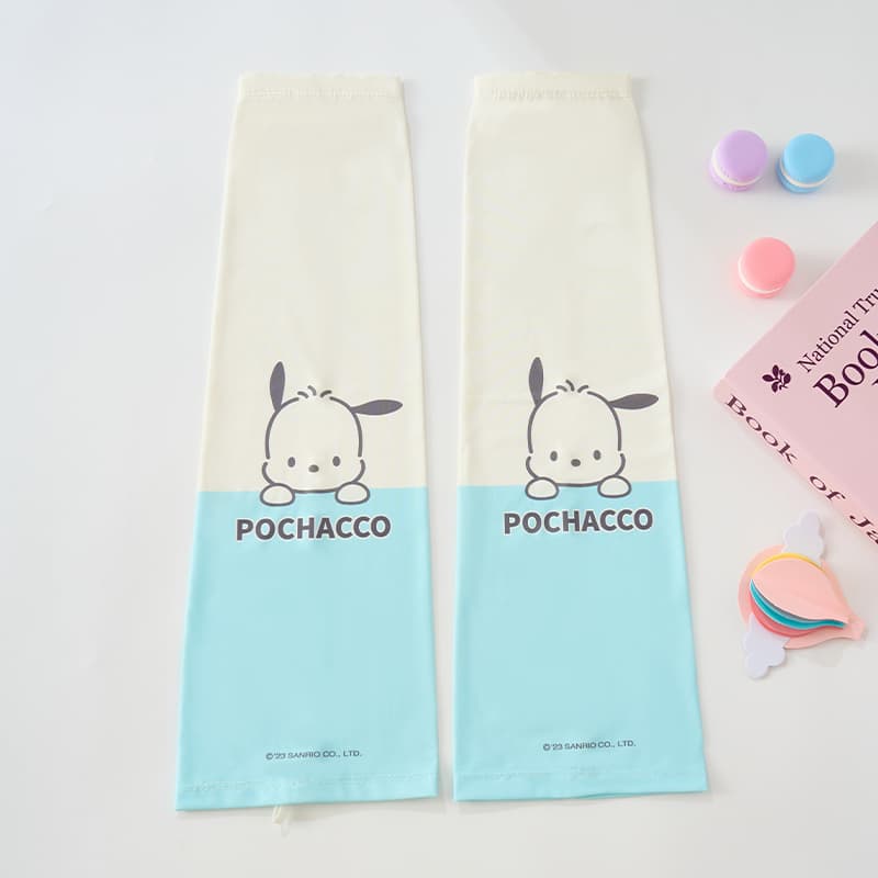 Sanrio Куроми x My Melody Тонкие охлаждающие рукава для велоспорта и вождения летние милые защита рук 95% полиэстер, 5% эластан UV-защита женские - изображение 2