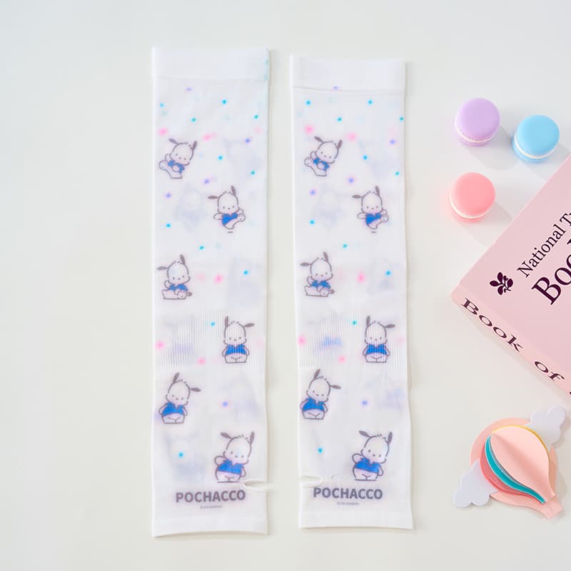 Sanrio Pochacco Тонкие дышащие солнцезащитные рукава для женщин из полиэстера - изображение 2