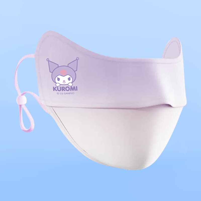 Sanrio x Куроми x Hello Kitty Тонкий солнцезащитный дышащий маски с UV-защитой 100% полиамид детский - изображение 5
