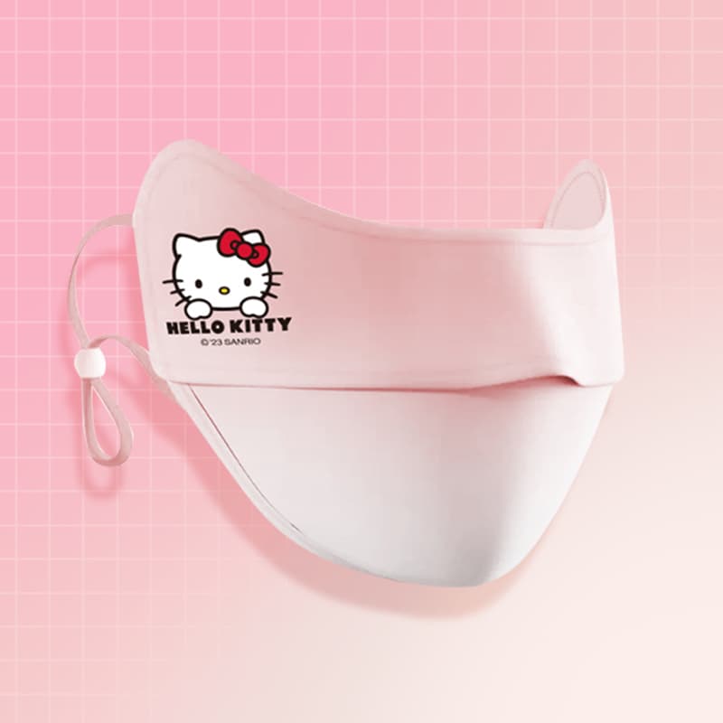 Sanrio x Куроми x Hello Kitty Тонкий солнцезащитный дышащий маски с UV-защитой 100% полиамид детский - изображение 6