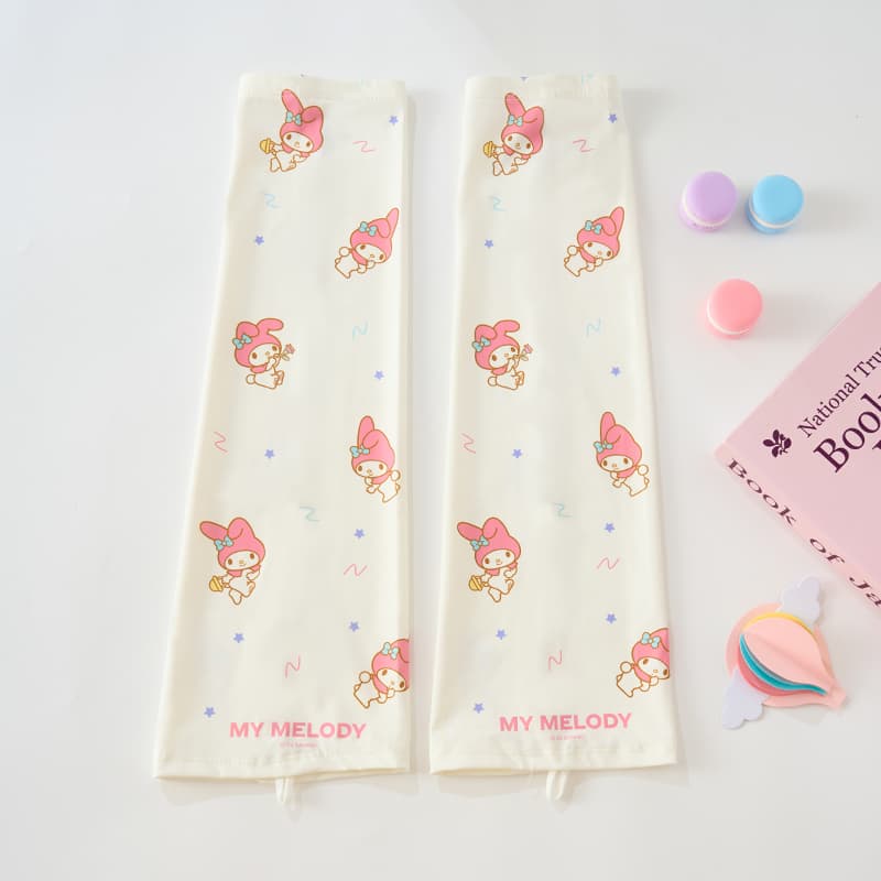 Sanrio Kuromi x My Melody милые дышащие рукава для велоспорта и вождения Полиэстер UV-защита женские - изображение 2
