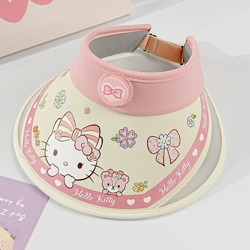 Sanrio Kuromi x My Melody Летняя шляпа от солнца с UV-защитой, 95% полиамид, 5% эластан, Детский - изображение 16