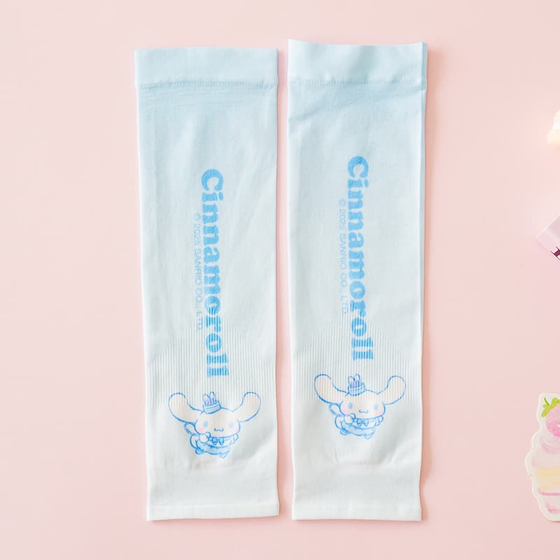 Sanrio Kuromi My Melody Cinnamoroll Летний Малыш Охлаждающие рукава с UV-защитой Тонкий Дышащий Мультяшный Милый 95% полиамид, 5% эластан Детский - изображение 2