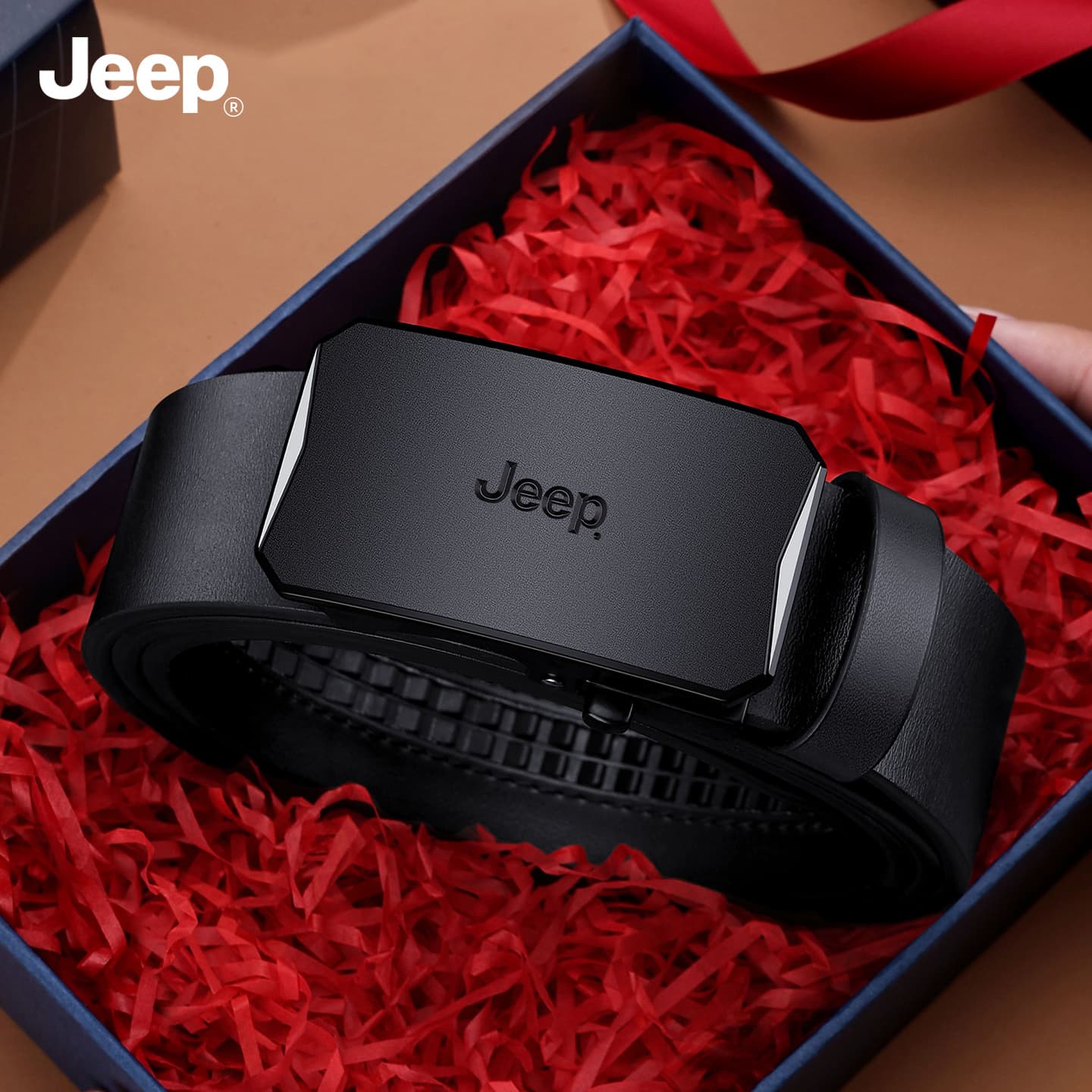 Ремень Jeep Спилок коровья кожа ремни мужские 3,5 см - изображение 4