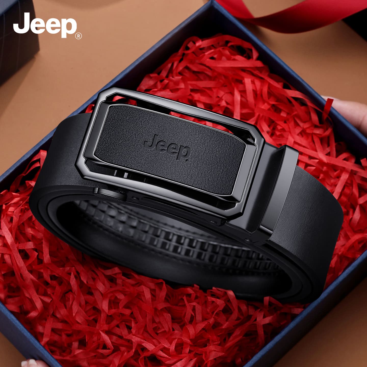 Ремень Jeep Спилок коровья кожа ремни мужские 3,5 см - изображение 4