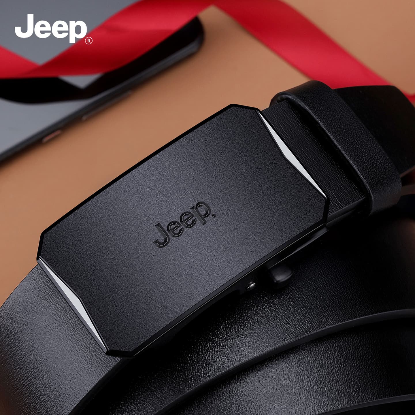 Ремень Jeep Спилок коровья кожа ремни мужские 3,5 см - изображение 3