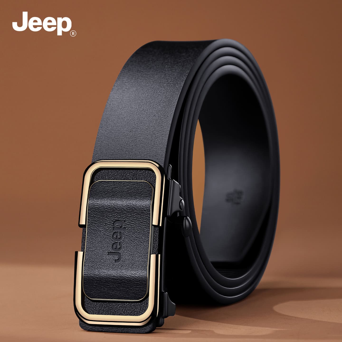 Ремень Коробка Jeep Спилок Коровья кожа Ремни Мужской 3,4CM - изображение 1