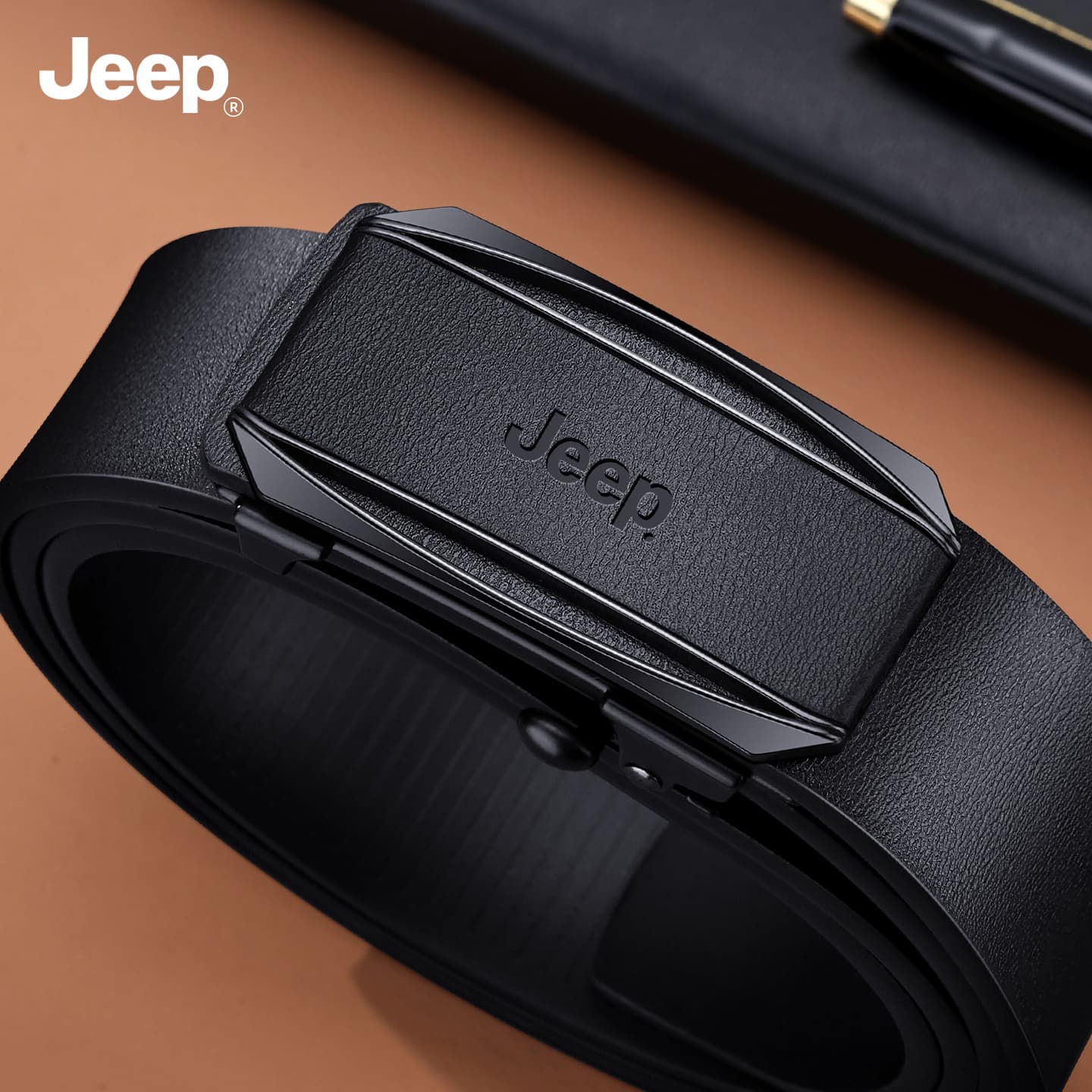 Ремень Jeep Спилок коровья кожа ремни мужские 3,4CM - изображение 2