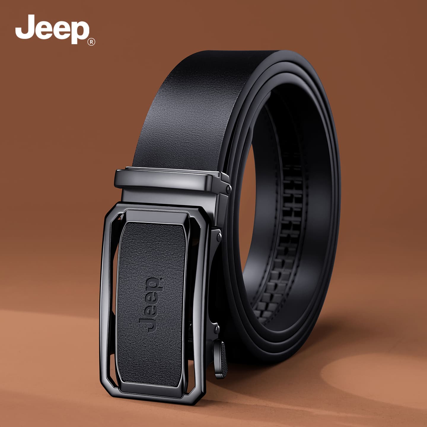 Ремень Jeep Спилок коровья кожа ремни мужские 3,5 см - изображение 2