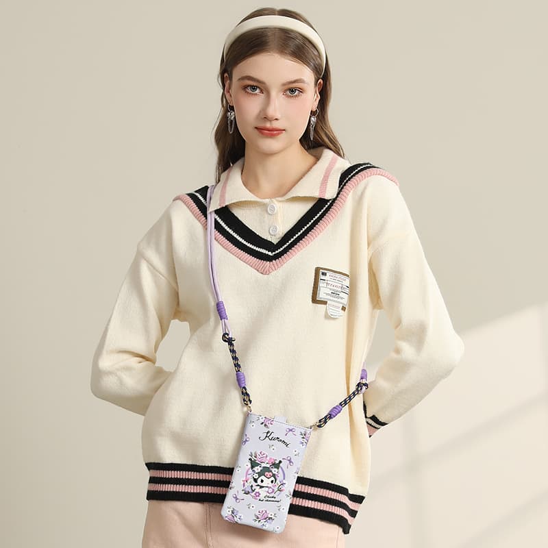 Сумка через плечо Sanrio Hello Kitty Kurolumi Чехол для телефона из синтетической кожи сумка через плечо стандартная женская - изображение 5