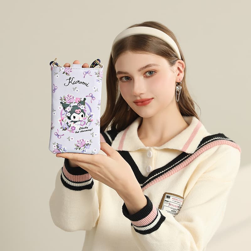 Сумка через плечо Sanrio Hello Kitty Kurolumi Чехол для телефона из синтетической кожи сумка через плечо стандартная женская - изображение 4