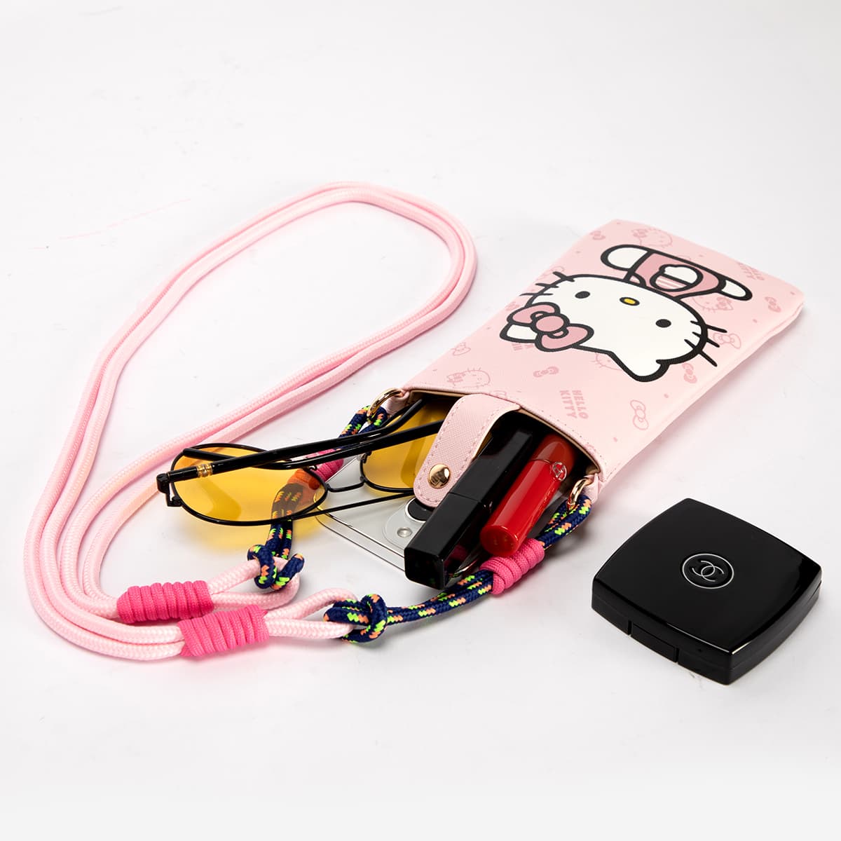 Сумка для телефона Sanrio X Mascar Коллаборация Синтетическая кожа Сумка через плечо Чехлы для мобильных телефонов - изображение 3