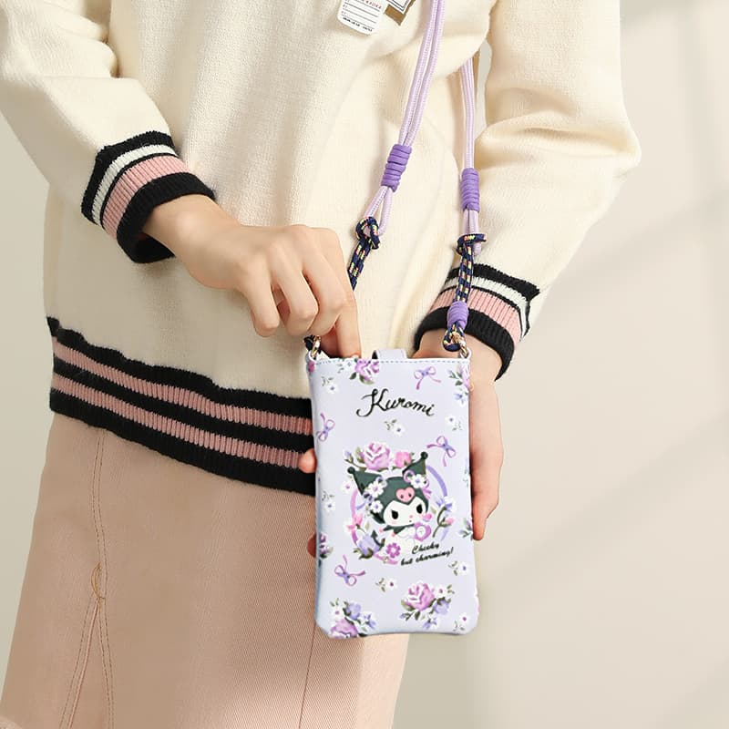Сумка через плечо Sanrio Hello Kitty Kurolumi Чехол для телефона из синтетической кожи сумка через плечо стандартная женская - изображение 8
