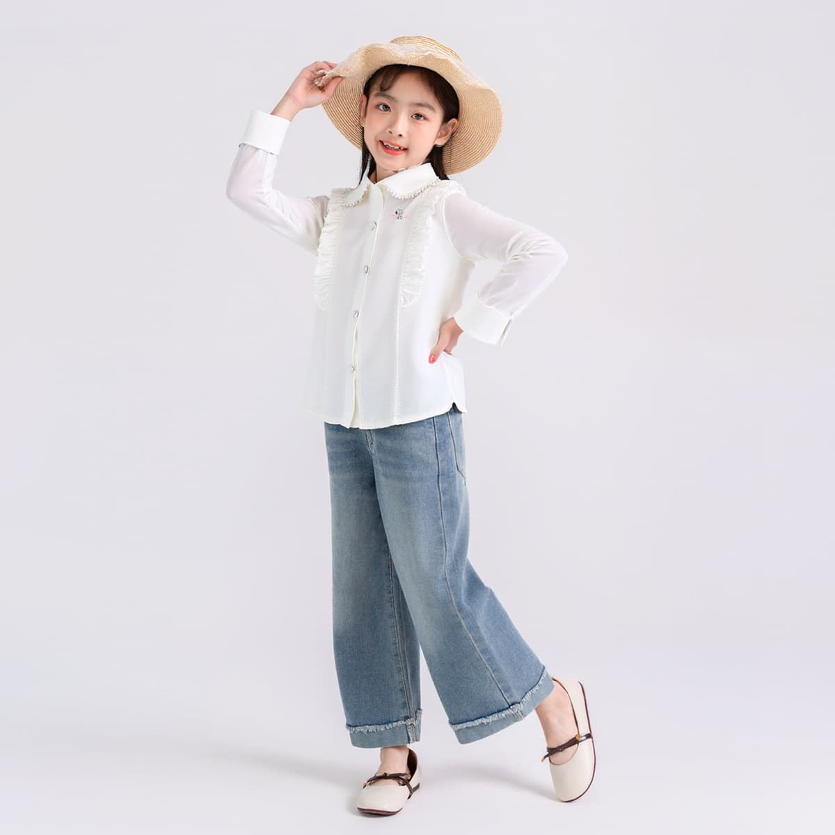 SNOOPY Cloud Preppy Collection Белый Kids Толстовка - изображение 3