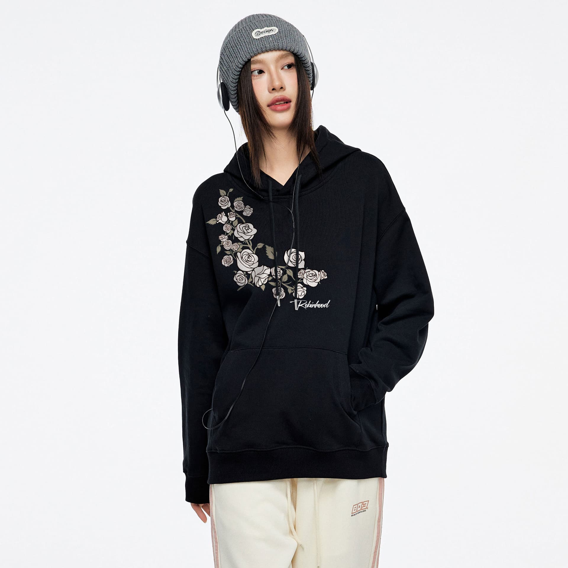 Худи ROBINHOOD Vintage Floral Logo Hoodie - изображение 3