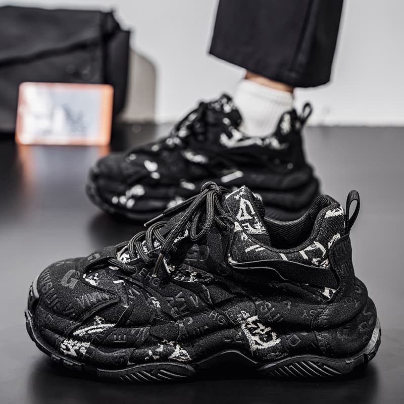 Кроссовки URBAN AUTHENTIC Холст противоскользящий устойчивый к истиранию дышащий легкий увеличивающий высоту низкий верх - изображение 4